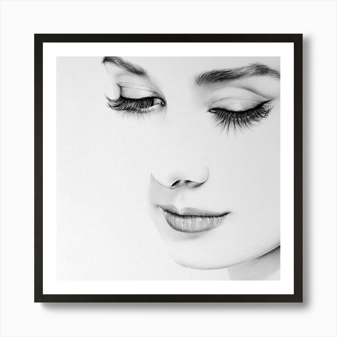 Portrait of Audrey Hepburn. - Lucciola Artistry - Drawings & Illustration,  People & Figures, Celebrity, Actresses - ArtPal