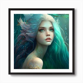 Pretty Mermaid 1 Art Print