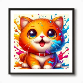 Creative Feline Cat Artwork 27 Art Print