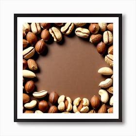 Nuts In A Circle 1 Art Print