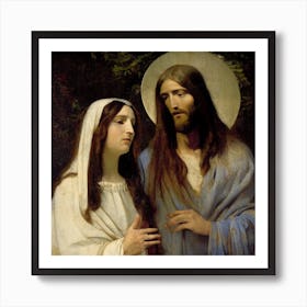 Jesus And Mary  0 (2) Art Print