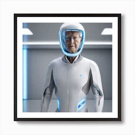 Old Man In Space Suit Art Print