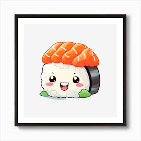 Sushi Kawaii Art Print