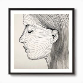 Portrait Of A Woman Art Print