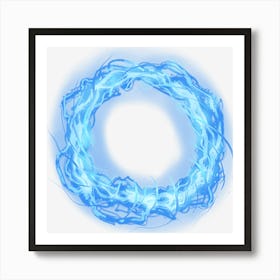 Blue Wave Wreath Portal Portal Blue Image File Format Symmetry Art Print