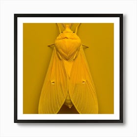 Yellow Moth Art Print