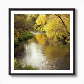 Autumn River Art Print