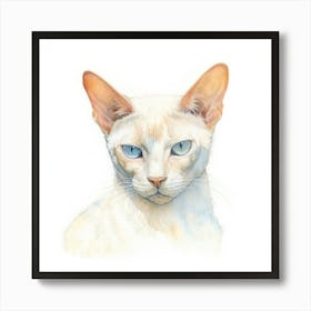 Chantilly Tiffany Cat Portrait 2 Art Print
