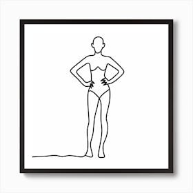 Woman In A Bikini 4 Art Print