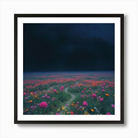 Field Of Flowers 6 Art Print