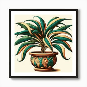 Plant In A Pot 1 Art Print