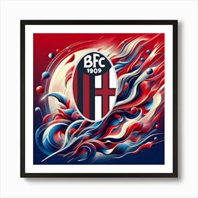 Bologna FC 1909 Logo Wall Art 8 Art Print