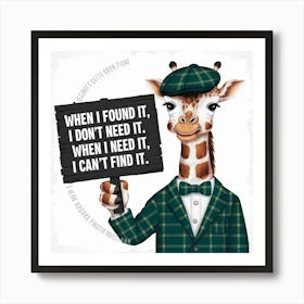 Giraffe Art Print