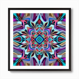 Psychedelic Mandala 14 Art Print