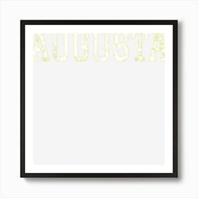 Augusta Vintage White Text Apparel Poster