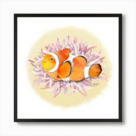 Clownfish/Poisson clown Art Print