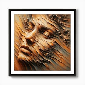 Abstract Of A Woman'S Face 1 Art Print