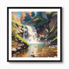 Waterfall 1 Art Print