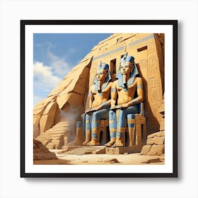 Egyptian Temple 2 Art Print