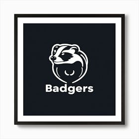 Badgers Logo Art Print