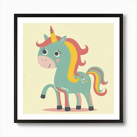 Charming Illustration Unicorn 2 Art Print