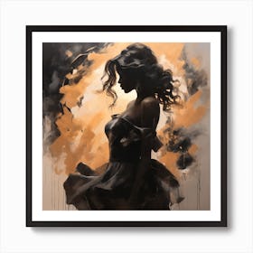 Silhouetted Expressions Art Print