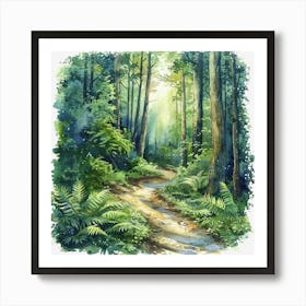 Path In The Woods 3 Art Print