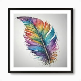 Feather Feather Feather 11 Art Print