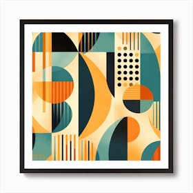 Abstract Geometric Pattern Art Print