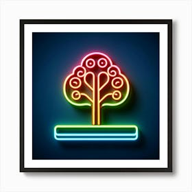 Neon Tree Icon Art Print