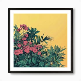 Tropical Plants Art 1 Art Print