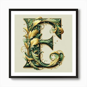 Letter E 1 Art Print