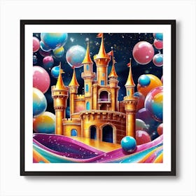 Castle Of Bubbles Art Print