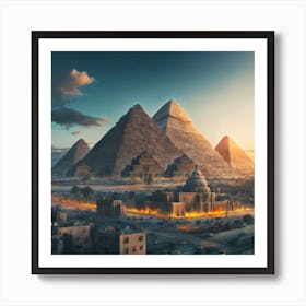 Egypt At Sunset Art Print