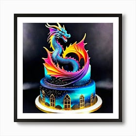 Dragon Cake Art Print