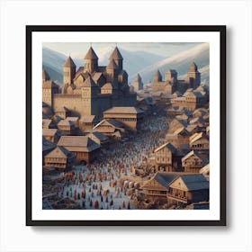 Medieval castle Art Print