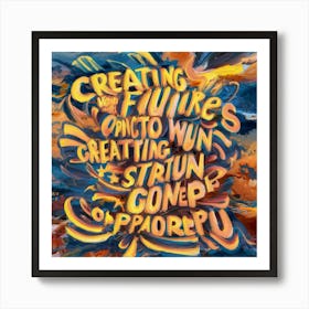 Creating The Future Art Print