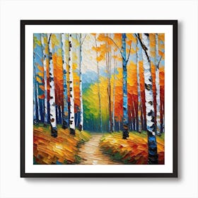 Birch Trees 13 Art Print