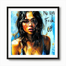 No Really - Serious Stare Art Print