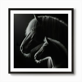 Horse And Foal 1 Art Print