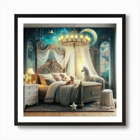 Fairytale Bedroom Art Print