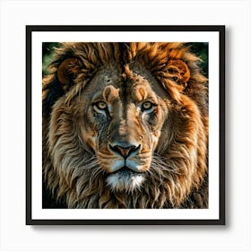 Lion Portrait Art Print