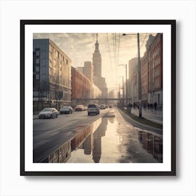 Reflections In A Puddle Art Print