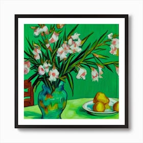 Oleanders, Vincent Van Gogh Dining Room Art Print