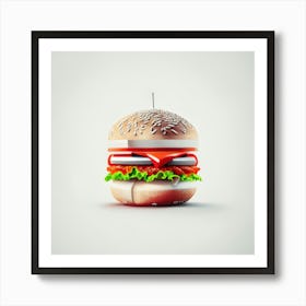 Cheeseburger Iconic (25) Art Print