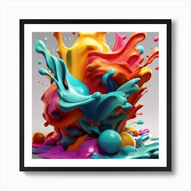 Splash Of Color Art Print
