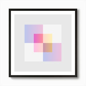 Squares Block 6 Art Print