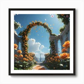 Rose Garden 1 Art Print