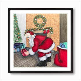 Santa Claus Is Coming To Town Art Print