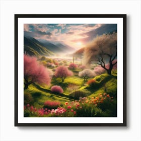 Cherry Blossoms Art Print